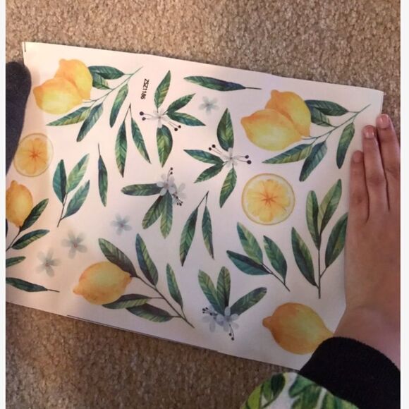 COPY - Lemon Print Wall Stickers - Picture 3 of 5